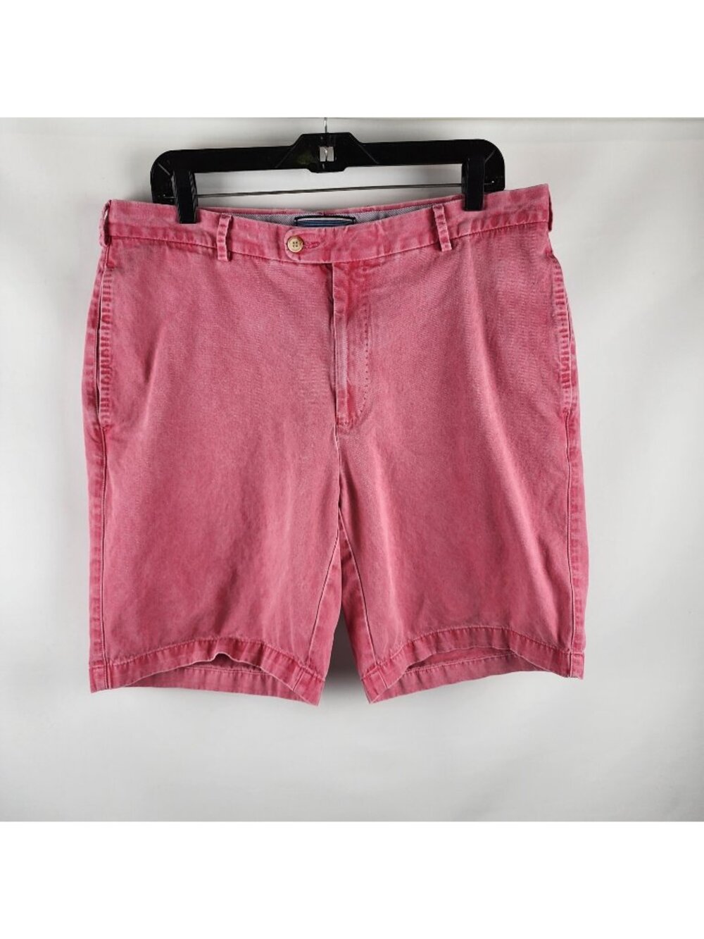 Peter Millar Golf Shorts Mens 35 Winston Washed Twill Red Pink Pima Cotton
